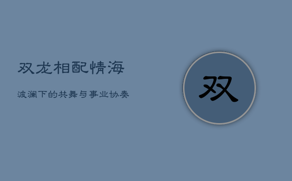 双龙相配：情海波澜下的共舞与事业协奏曲