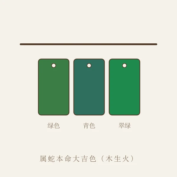 属蛇本命幸运色色卡