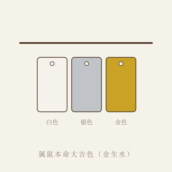 属鼠本命幸运色色卡